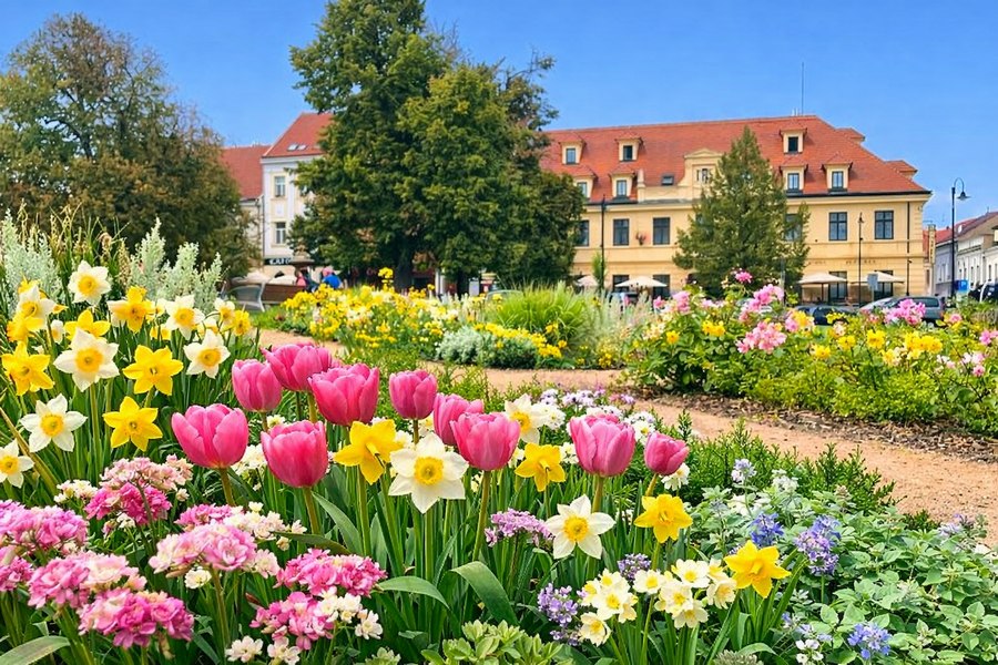 jarní Slaný, hotel Hejtmanský dvůr